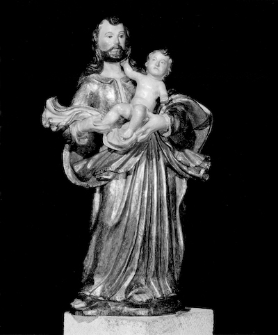 Skulptur Josef mit Jesus Kind