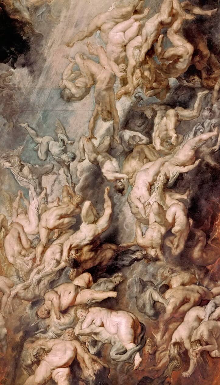 Peter Paul Rubens: Höllensturz der Verdammten, ca.1620 (Ausschnitt)