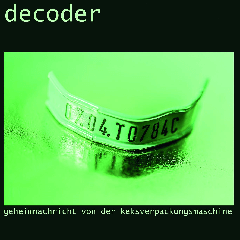 Ausstellungsplakat 'decoder' (Ausschnitt)