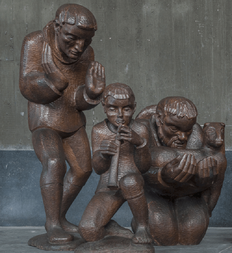 Josef Sieben: Weihnachtskrippe (Ausschnitt)