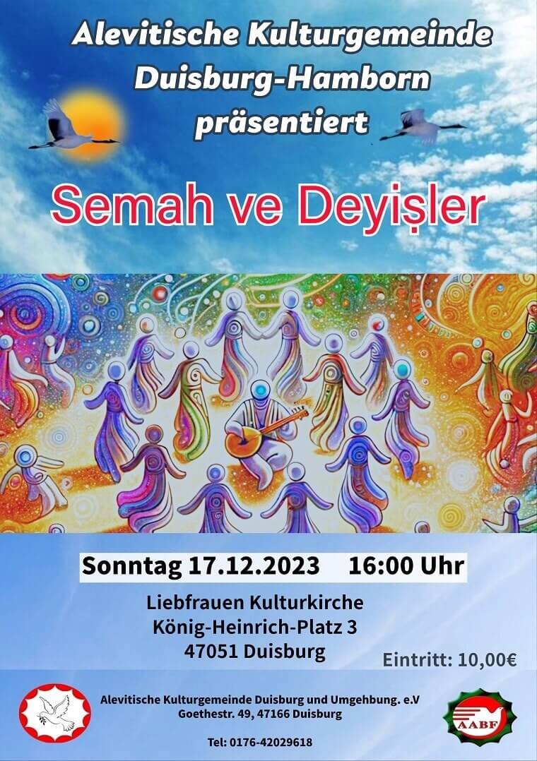 Veranstaltungsplakat 'Semah ve Deyişler'