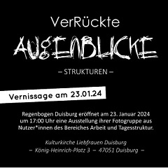 Flyer (Ausschnitt) zur Regenbogen-Ausstellung