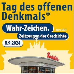 Tag des offenen Denkmals 2024 - Plakat der Deutschen Denkmal-Stiftung (Ausschnitt)