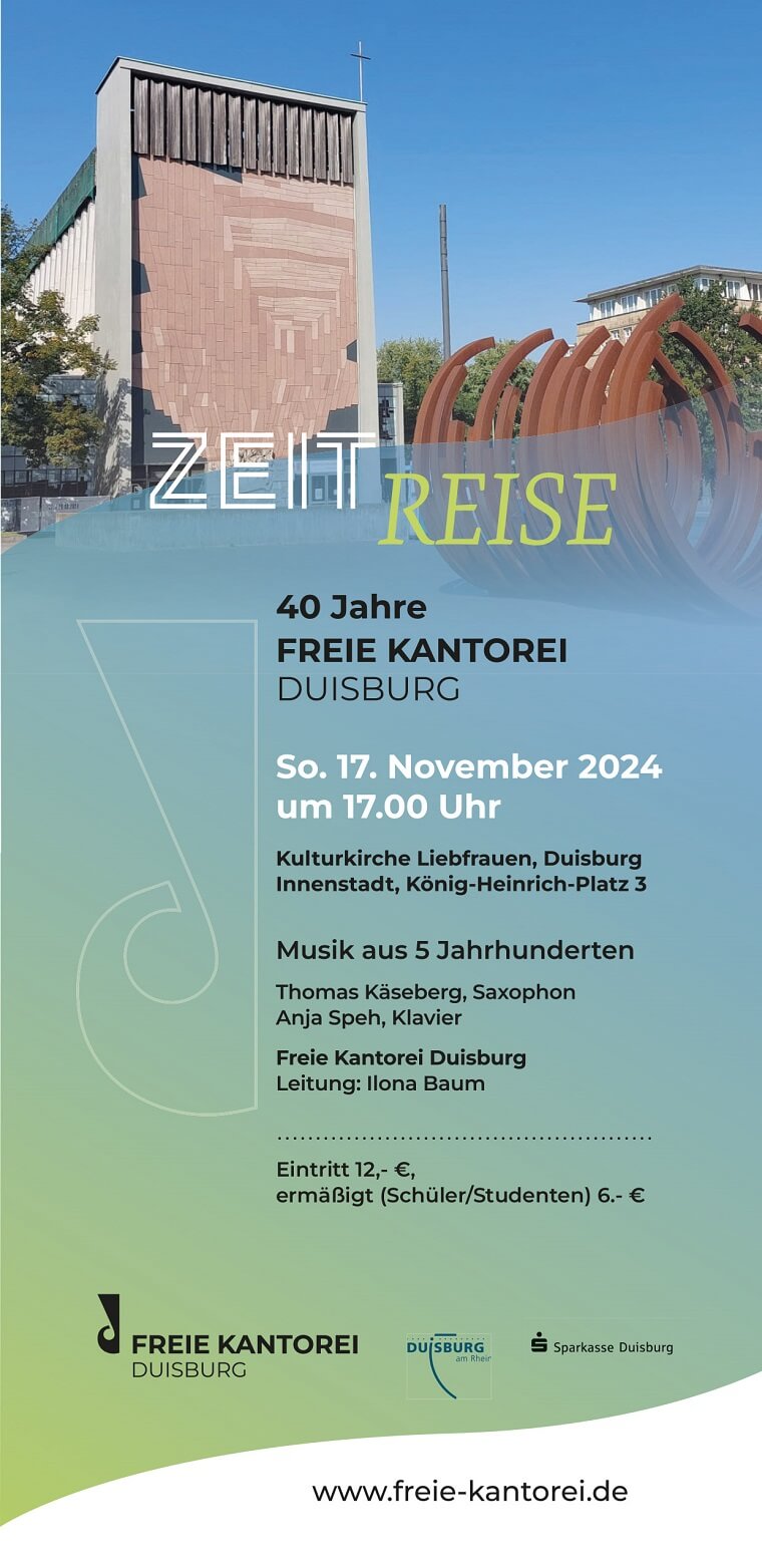 Freie Kantorei - Jubiläumskonzert - Plakat - Vorderseite
