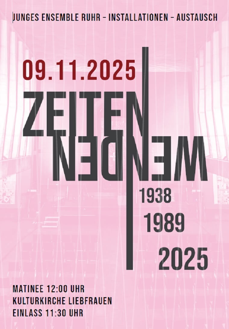 Junges Ensemble Ruhr: Plakat 'Zeitenwenden'